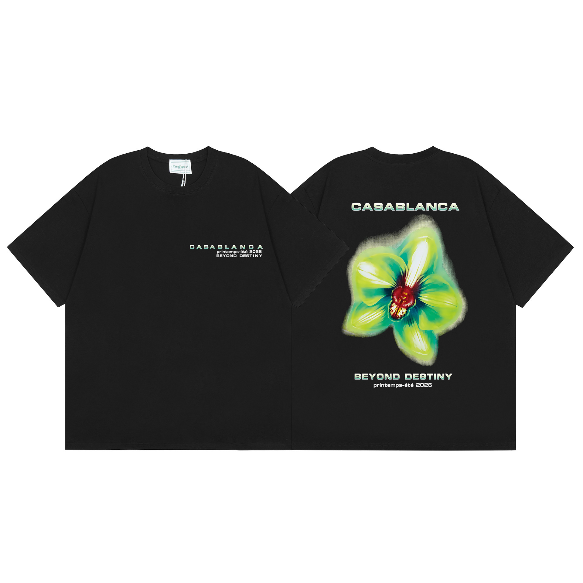 Casablanca Beyond Destiny T-shirt Floral Black