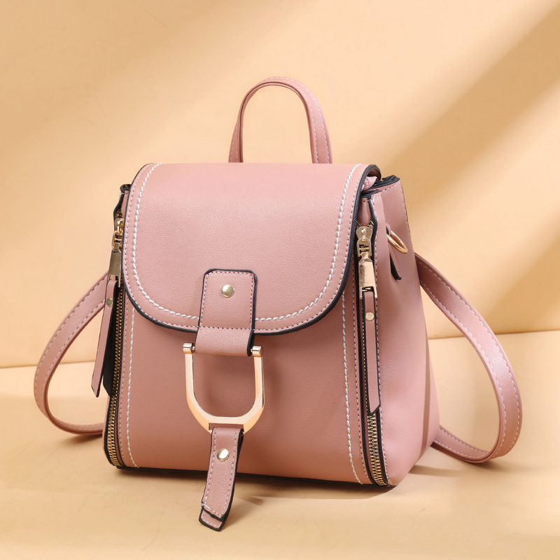 [Bolsa de mujer transfronteriza] de gran capacidad de color sólido 2023 nueva mochila casual simple mochila de hombro bolsa de mensajero