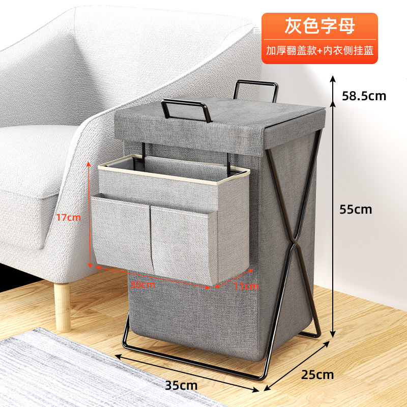 Cesta de lavandería ropa sucia cesta de almacenamiento cesta de lavandería plegable hogar Baño sala de estar lavandería cesta de la ropa bolsa