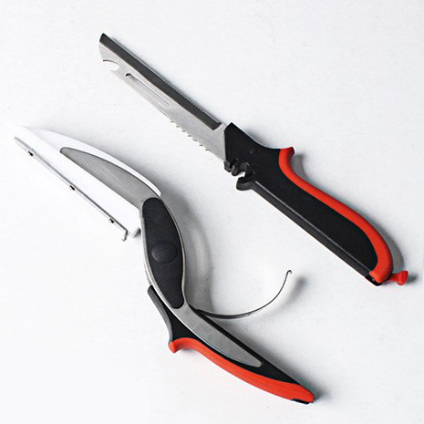 Tijeras de vegetales extraíble automático rebote tijeras de cocina multiusos tijeras de hueso de pollo tijeras de suplemento alimenticio tijeras inteligentes de actualización