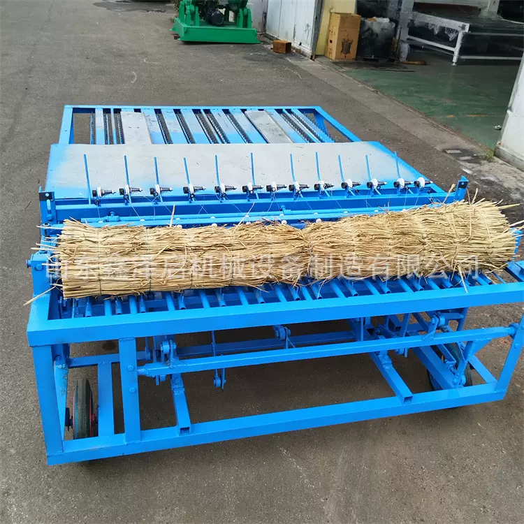 砖坯覆盖蒲帘机 电动芦苇编织机 针织细密厚薄可调草帘机