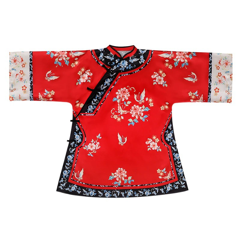 Новые подлинные товары Jinxiu бабочка перо Qing Han Женская традиционная одежда осень Jinshang молодая бабушка одежда с принтом жилет платье