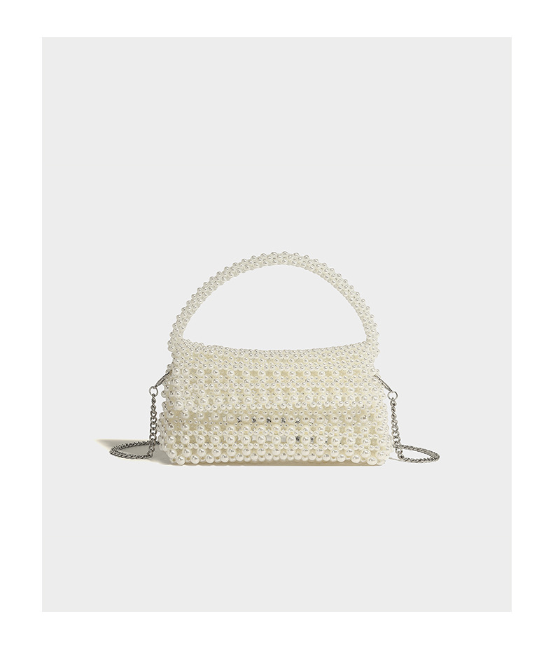 Stile francese nuovo a mano perla cava autunno e inverno luce lusso moda versatile nicchia spalla singola diagonale_voghion.com