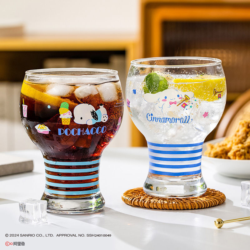HelloKitty啤酒杯卡通玻璃杯个性水杯子果汁高颜值饮料可爱家用|undefined