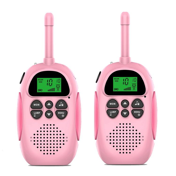 Amazon transfronterizo walkie-talkie para niños de carga portátil al aire libre 3km inalámbrico entre padres e hijos llamada Mini walkie-talkie
