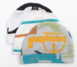 Baby Newborn Hat Newborn Baby 0-March Spring and Autumn Four Seasons Pure Cotton Fetal Cap Cap Trendy for Boys and Girls