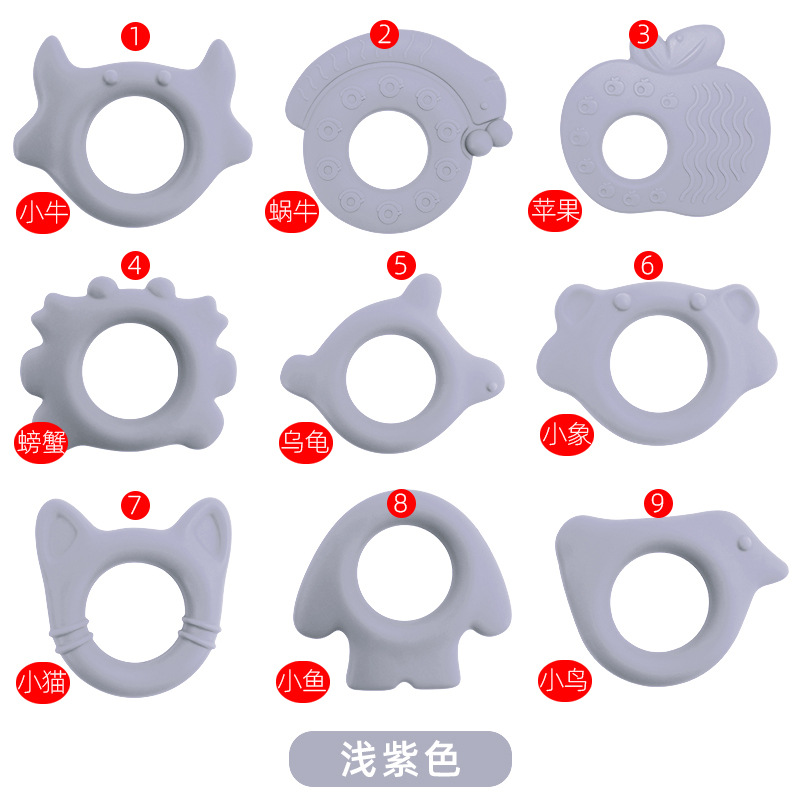 Amazonas pulsera de goma de diente para bebés de grado alimenticio pegamento de mordida hervida diente para bebés palillos de dentición juguetes en stock