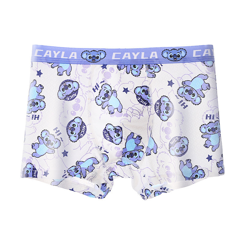 Verano helado no acolchado hielo delgado de cuatro ángulos de ángulo plano niños pantalones interiores transpirables pantalones cortos de dibujos animados image 6