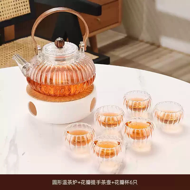 Glass flavored tea, teapot, tea cup, tea set, wholesale, increased thickness