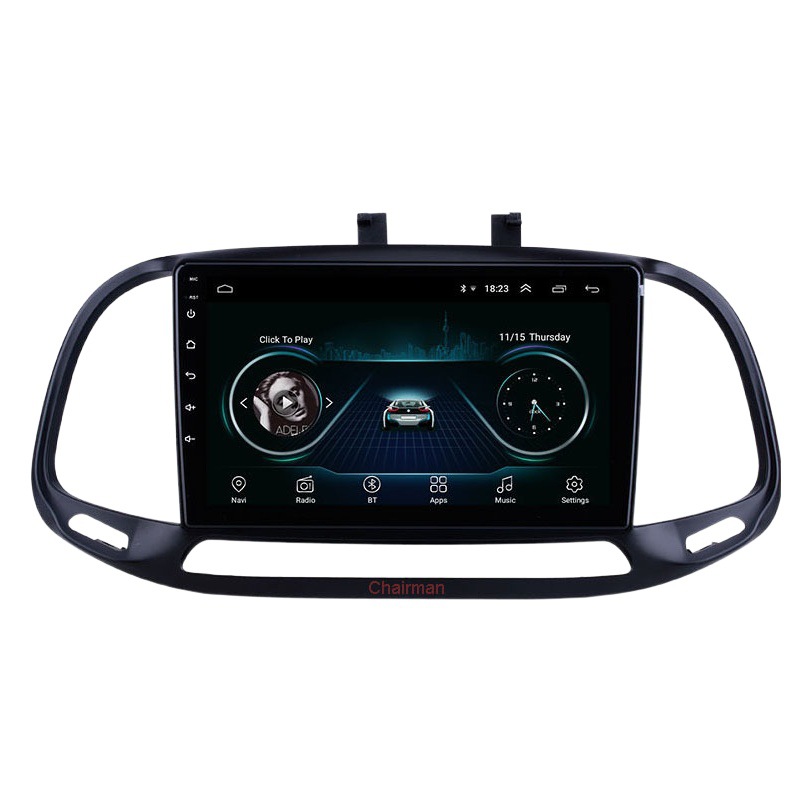 Aplicable a 15-19 Fiat Dobio coche de pantalla grande GPS revertir imagen Bluetooth Android navegación