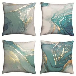 Cross-border Amazon home short plush bronzing abrasive cloth pillow case simple pattern cushion cover manufacturers wholesale