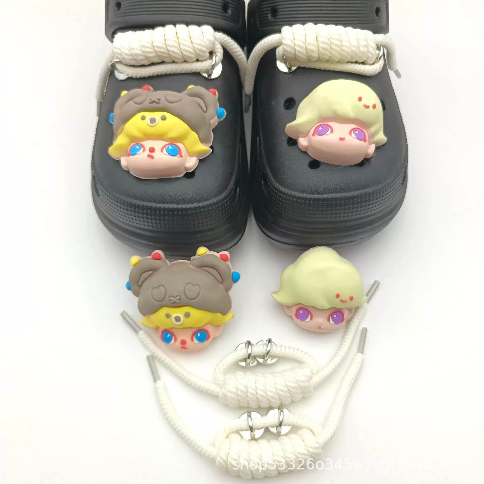 Подходит для обуви Croc, аксессуары для обуви Bubble Mart, цветы для обуви, съемные мягкие резиновые пряжки для обуви «сделай сам», аксессуары, декоративные застежки, крутые