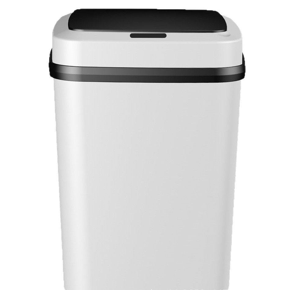 Bote de basura inteligente, baño de inducción para el hogar con tapa, sala de estar, baño, apertura de tapa eléctrica automática creativa, grande