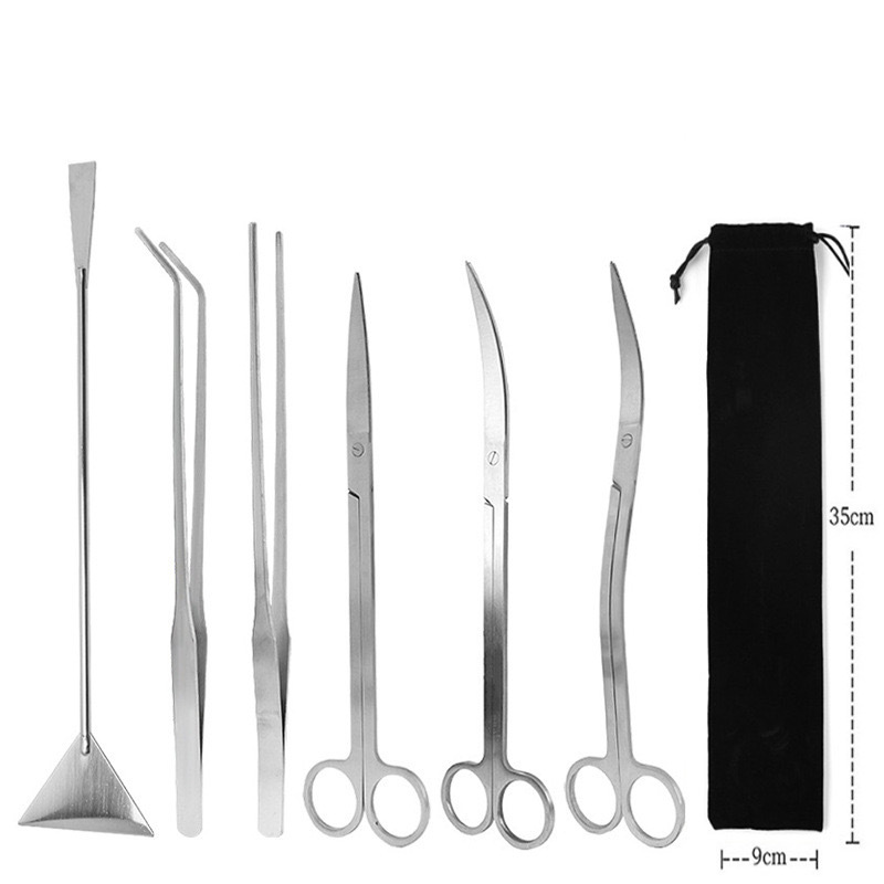 水族造景工具セット水草ピンセットステンレスクリップ平沙シャベル水槽の藻刀卸売り