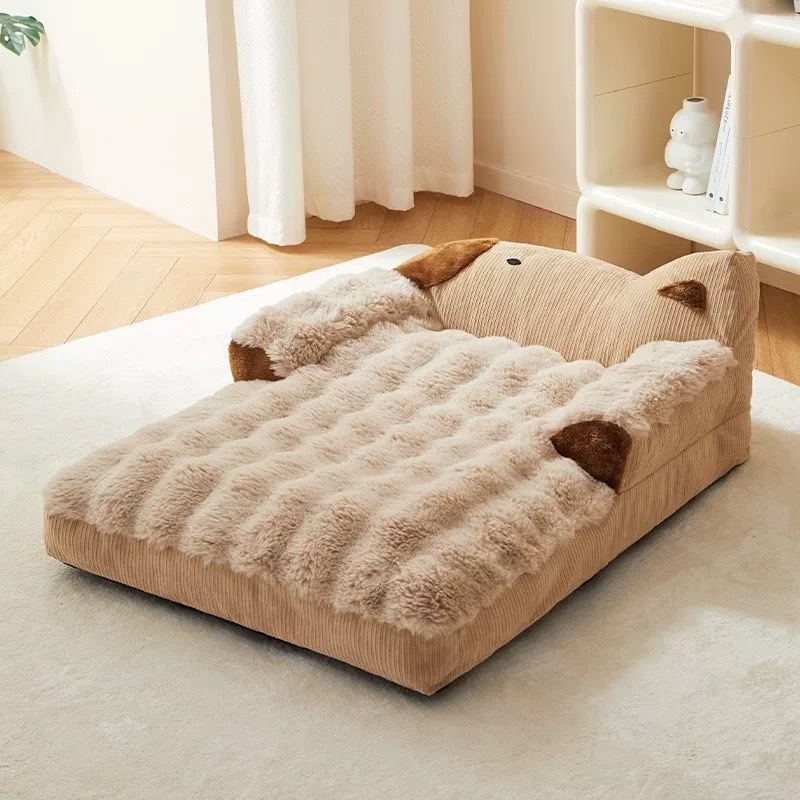 Cazada para gatos de venta caliente personalizada transfronteriza, cálida en invierno, cuatro estaciones, cama para perros extraíble y lavable, sofá para gatos, sofá para mascotas