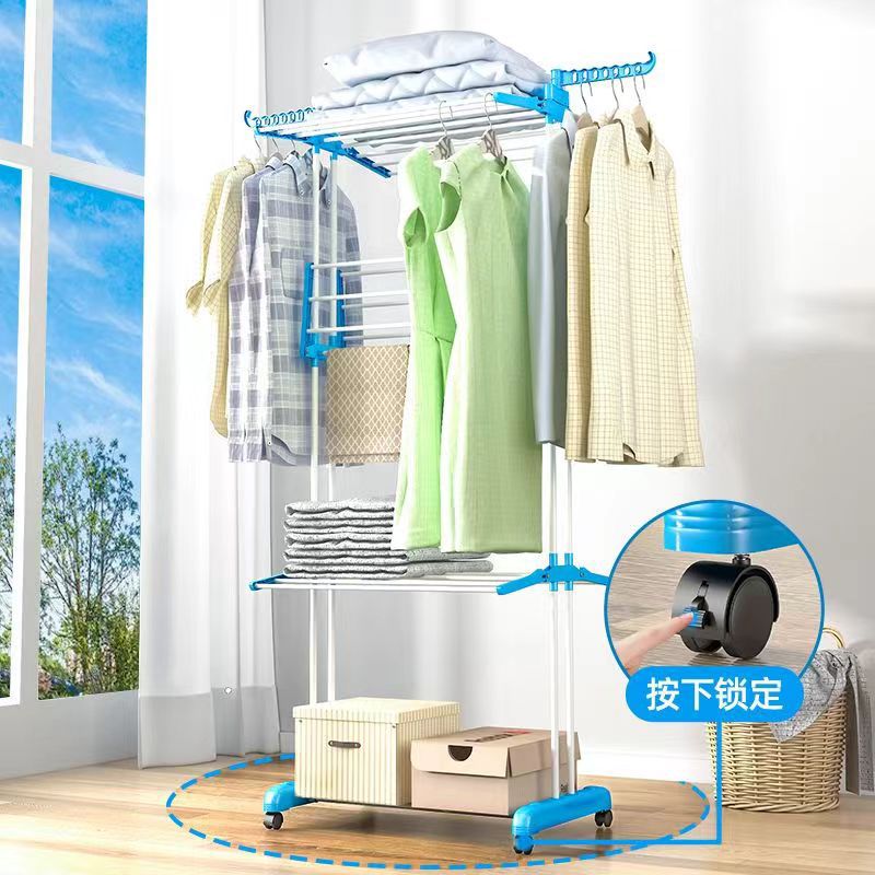 Perchero vertical piso con polea