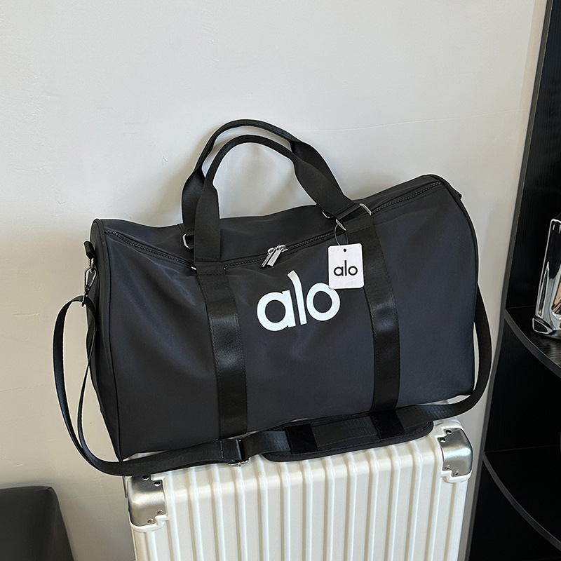 Alo yoga bolsas de entrenamiento para hombres bolsas de entrenamiento portátiles bolsas deportivas almacenamiento de zapatos independientes de gran capacidad viajes de negocios