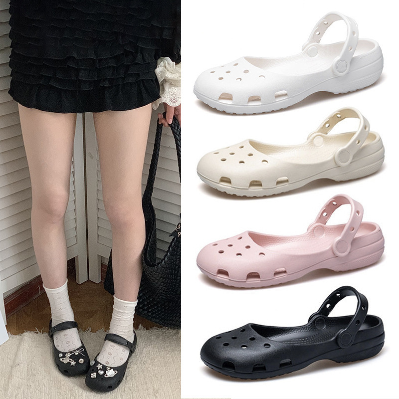 Girls' New Ballet Shoes, Soft-Soled Comfortable Clogs, Women's Summer Outdoor Beach Sandals, Cross-Border Ready Stock