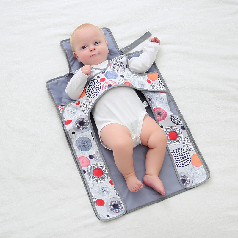 Baby Travel Diaper Pad Waterproof Washable Polyester Newborn Baby Going Out Portable Diaper Table Storage Easy Care