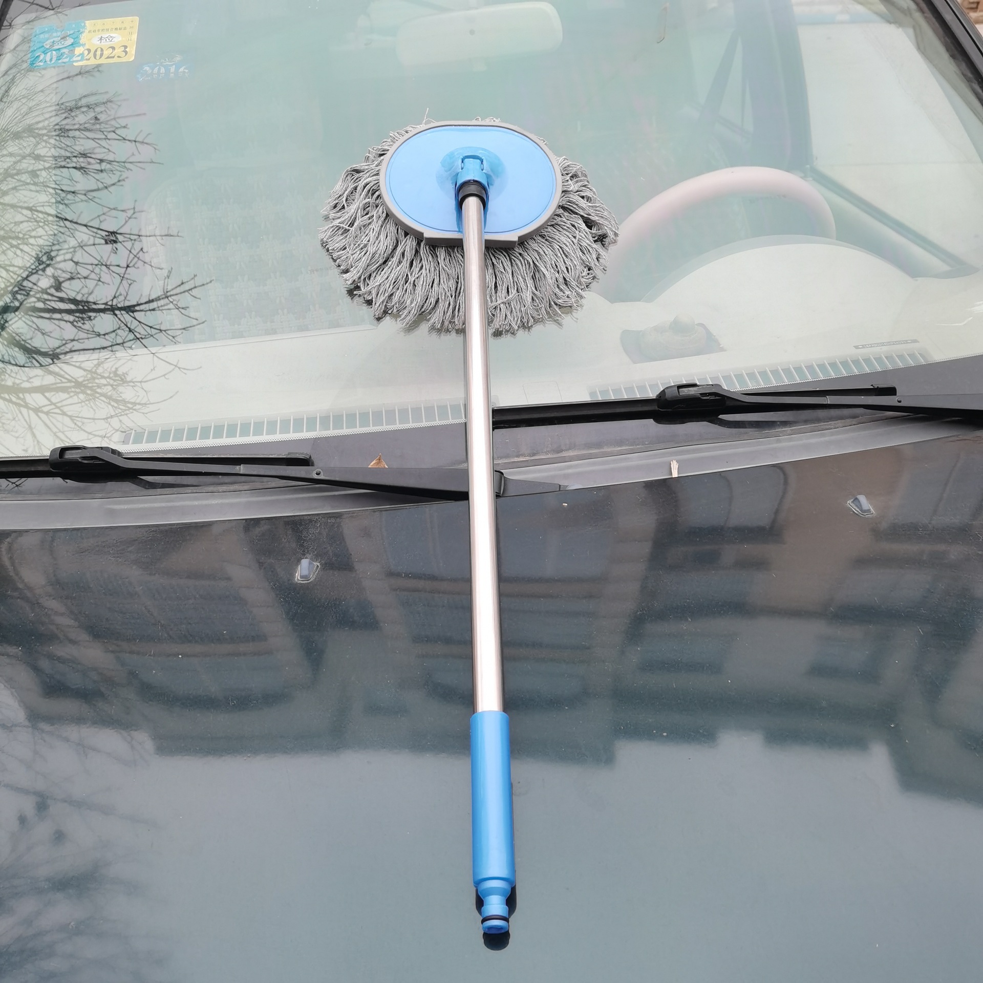 Mopa para lavado de autos con mango largo, mopa retráctil de nano microfibra para polvo, herramienta de limpieza para autos, venta directa de fabricante. image 16