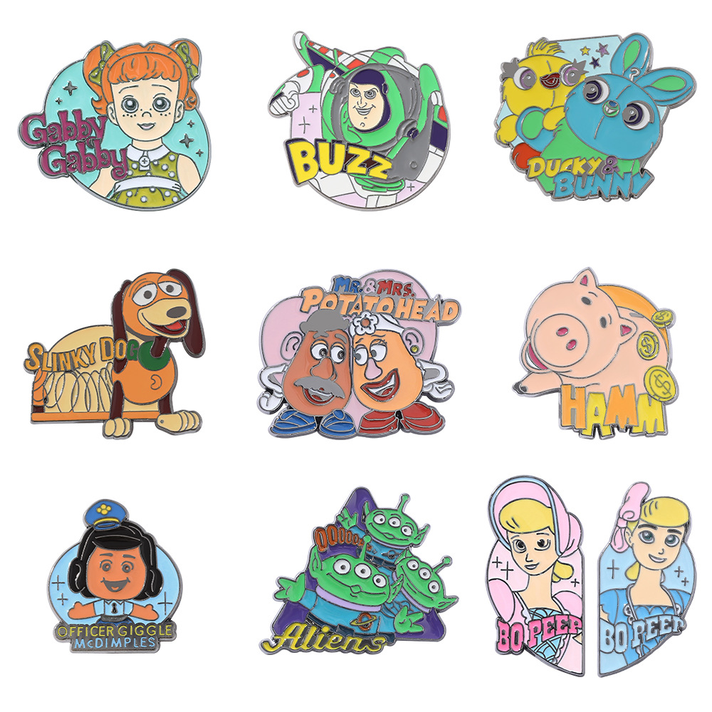 cartoon brooch