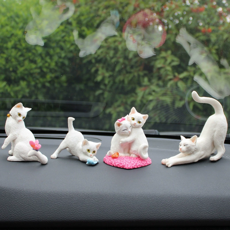 Новый автомобиль Милая имитационная модель кошки ремесла креативные автомобильные аксессуары Простые современные настольные маленькие украшения