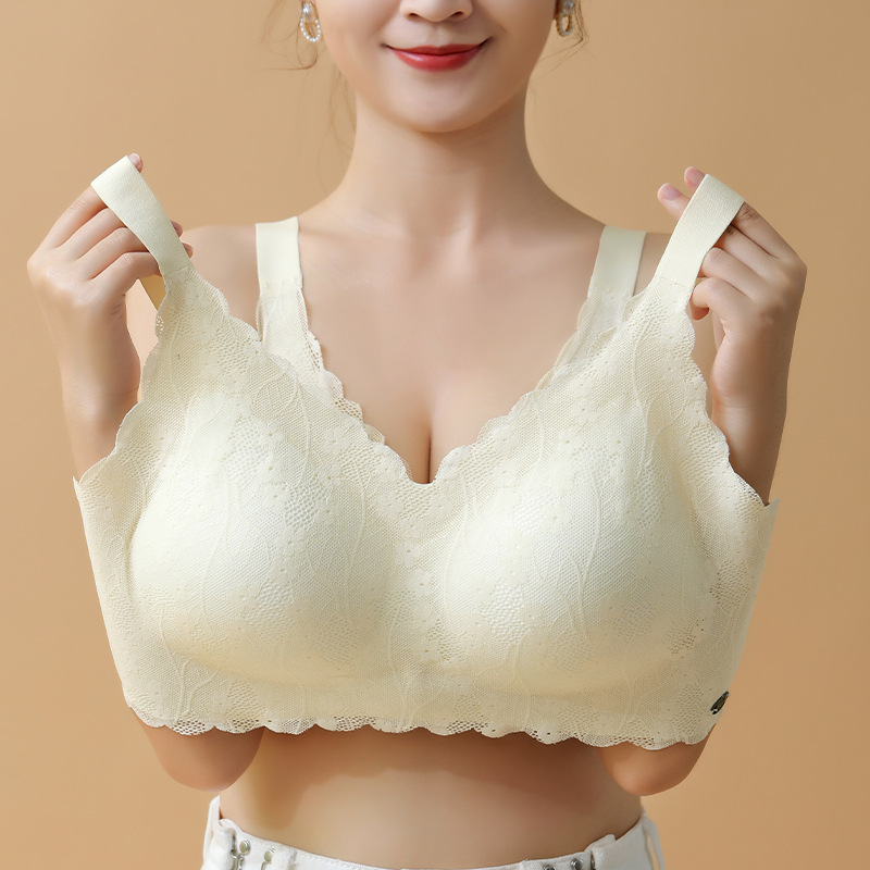Seamless Large Size Intimates for Fat Mm, Ultra-Thin, Push-Up, Auxiliary Breasts, Anti-Sagging, Sports Big Breasts, Small Bra