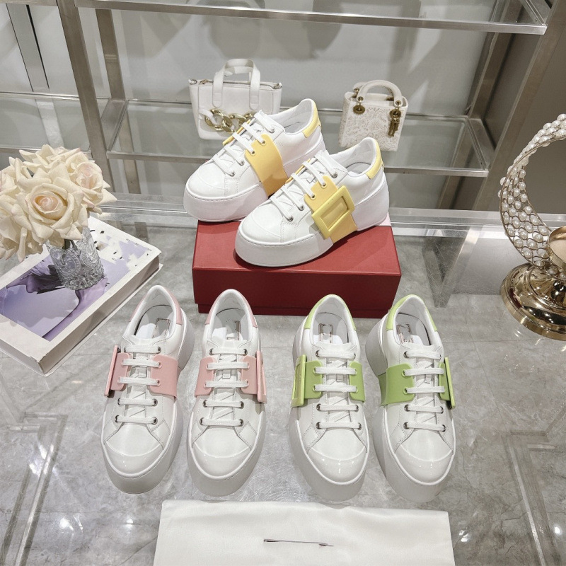 7厘米增高2024新款方扣厚底小白鞋女松糕运动休闲板鞋秋