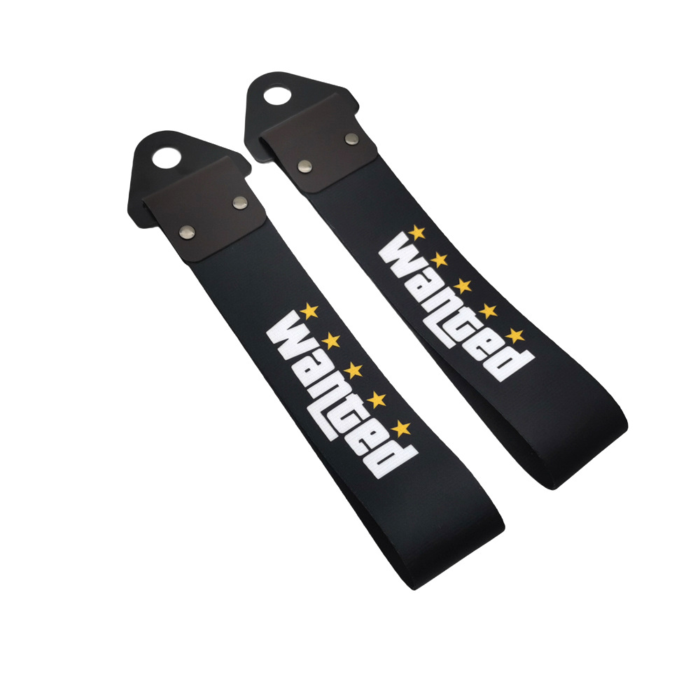 Car Modification Jdm Trailer with Triangle Buckle Insurance Front Bumper Lip Decoration Traction Rope Tail Throat Personalized Decorative Streamer