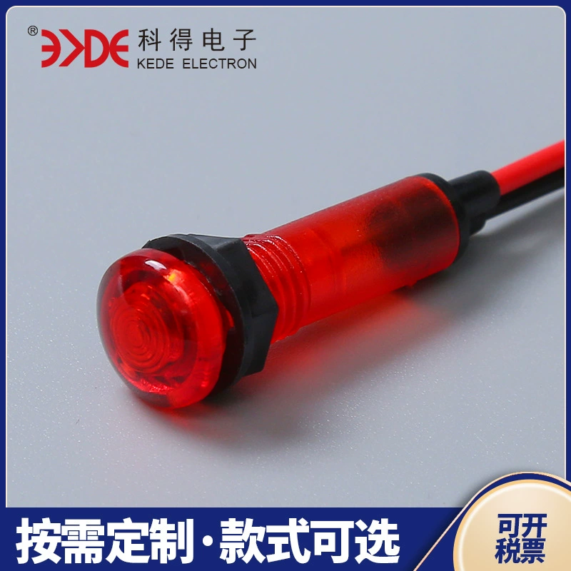 Заводская поставка K64 индикатор красный пластиковый корпус с линейным индикатором Светодиодный неоновый электрический индикатор