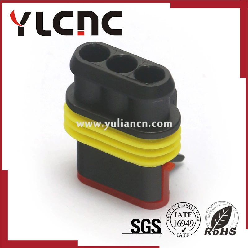 DJ7031-1.5-21 3-контактный автомобильный проводной разъём (beam plug) водонепроницаемый коннектор HID, гнездо 282087-1