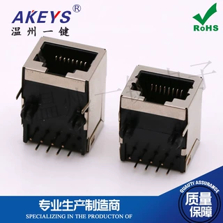 RJ45插座 18.3/21MM 58 8P8C 58 网络接口/网线插座 长18*高13mm