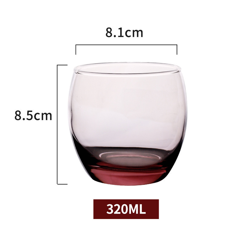 Lemeiya colorido taza de vidrio taza de beber colorido copa de vino hogar taza de jugo taza de leche taza cuadrada