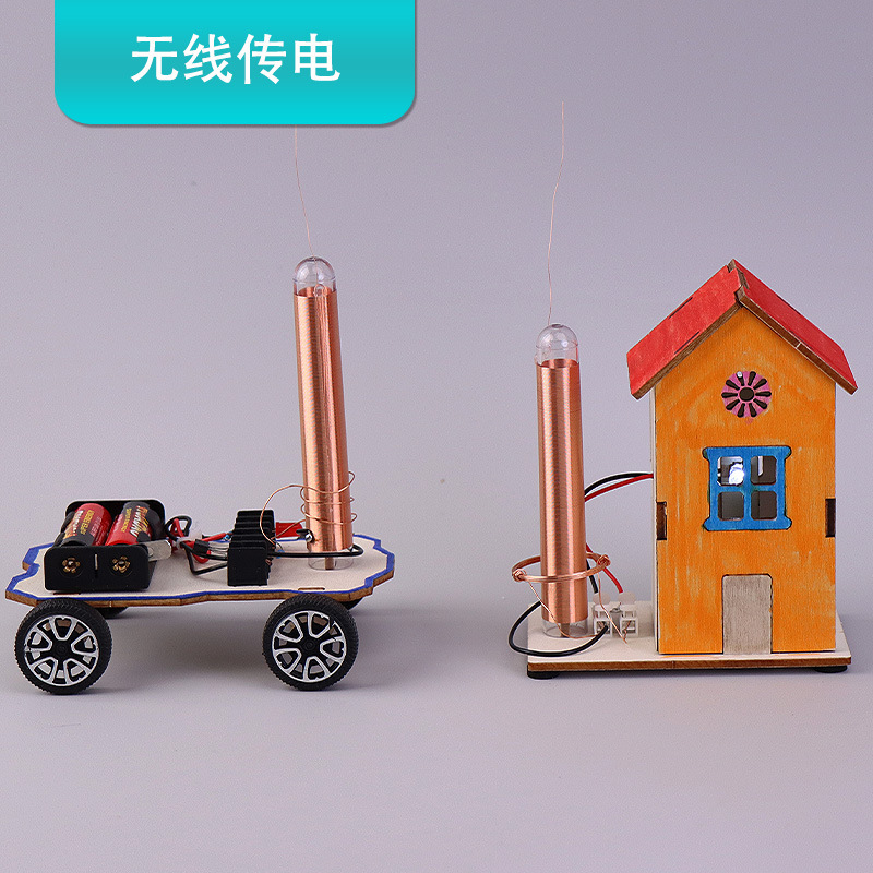 Wireless Power Transmission Tesla Coil DIY Materials Handmade Technology for Elementary School Children's Physics Experiments Wireless Power Transmission Tesla Coil DIY Materials Handmade Technology for Elementary School Children's Physics Experiments