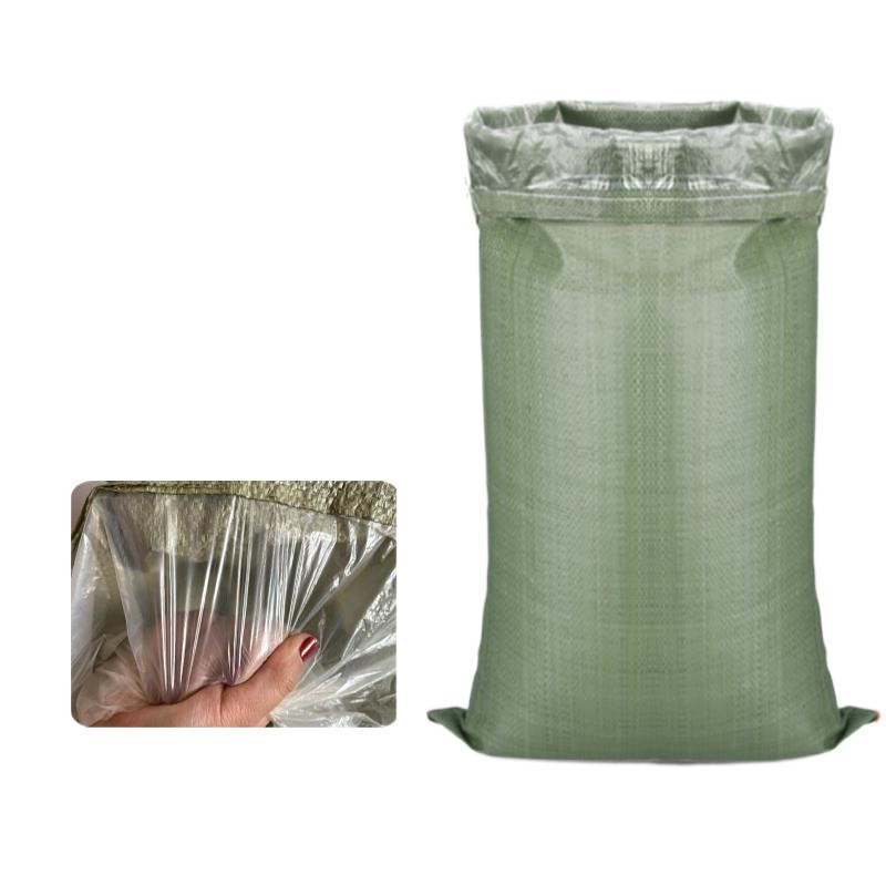 加厚型内膜编织袋覆膜防水蛇皮袋带塑料薄膜内胆双层打包装货麻袋