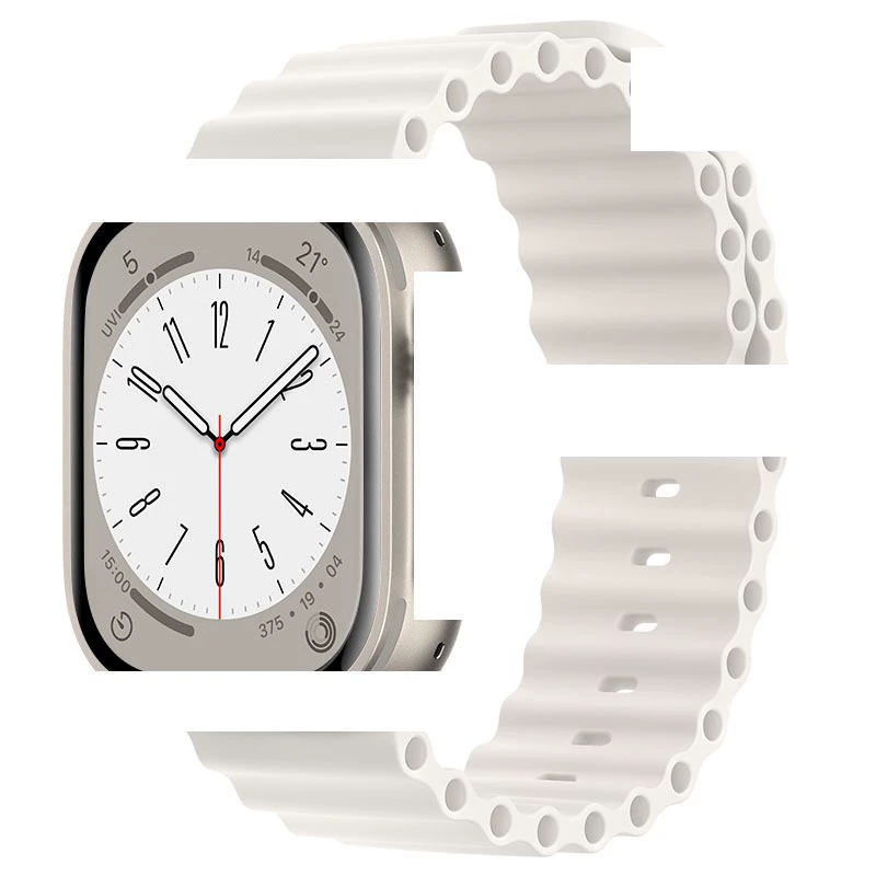 Силиконовый ремешок для часов (PG75) для Apple Watch, океанская застежка, 44/45/46/49 мм, множество цветов