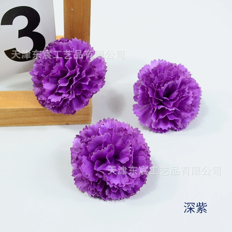 Смоделированный цветок гвоздики оптовая продажа бархатный цветок 5см, сцена композиция, украшение цветочной компоновки, горячая продажа