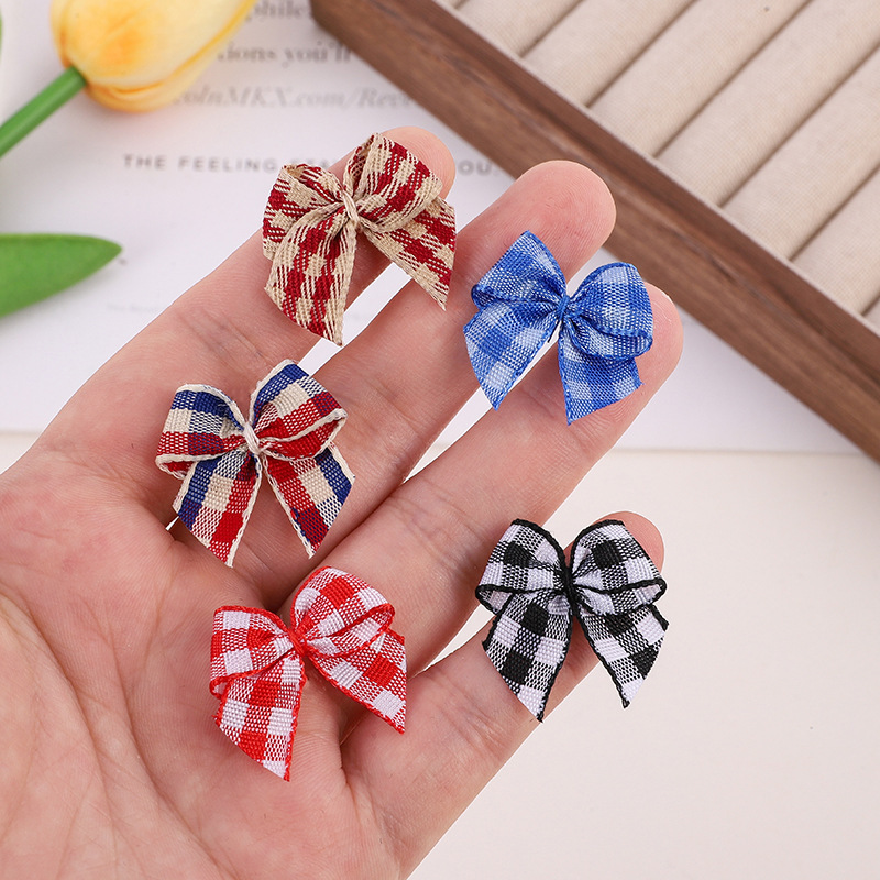 Factory direct Christmas Scotland Plaid Ribbon Ribbon DIY jewelry clothing decoration bow clothing accessories