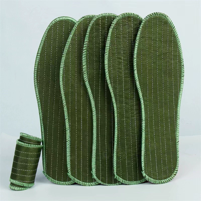 Армейские зеленые стельки для мужчин и женщин ручной работы