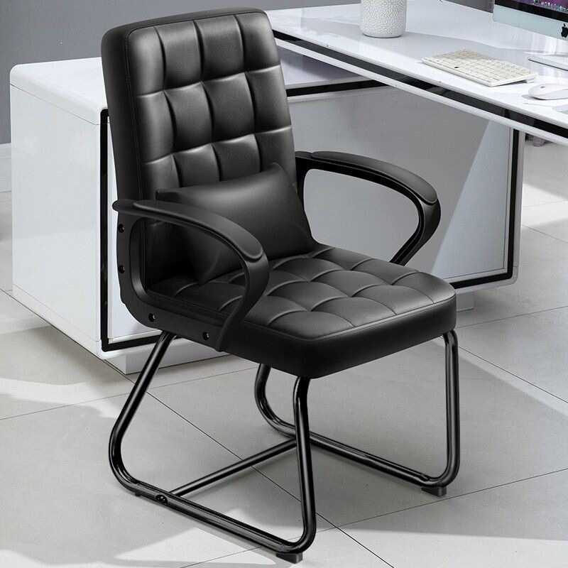 Office chair with backrest, comfortable for long-term sitting, office chair for prolonged use, mahjong chair, home use, simple bow-shaped computer chair Office chair with backrest, comfortable for long-term sitting, office chair for prolonged use, mahjong chair, home use, simple bow-shaped computer chair