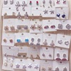 Universal zirconium, earrings, fashionable accessory, micro incrustation, Korean style, simple and elegant design