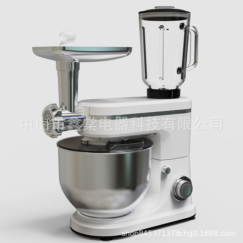 三合一厨师机6L-10L大容量和面机家用电动搅拌揉面奶油料理机跨境