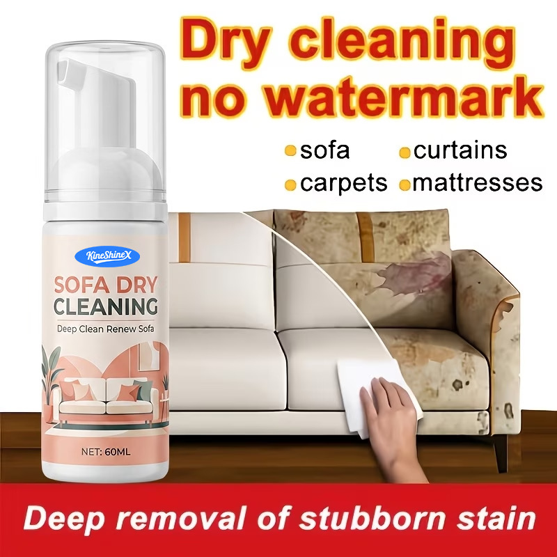 Kineshinex Sofa Cleaning and Stain Removal Foam Is Suitable for Various Fabrics and Furniture, Is Soft, Safe, and Dries Quickly Kineshinex Sofa Cleaning and Stain Removal Foam Is Suitable for Various Fabrics and Furniture, Is Soft, Safe, and Dries Quickly
