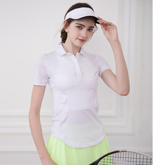 Lulu-style women's sporty short-sleeve T-shirt, leisure polyester quick-dry fashionable top, fitness running yoga wear