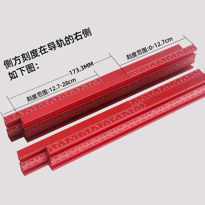 Sierra circular eléctrica carril de guía paralelo 600mm carril de corte placa abierta posicionamiento auxiliar compatible con carril Festool