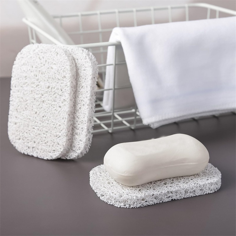 Cross-border hot-selling soap mat bathroom anti-slip mat pvc mat home cleaning mat easy to clean soap mat 2