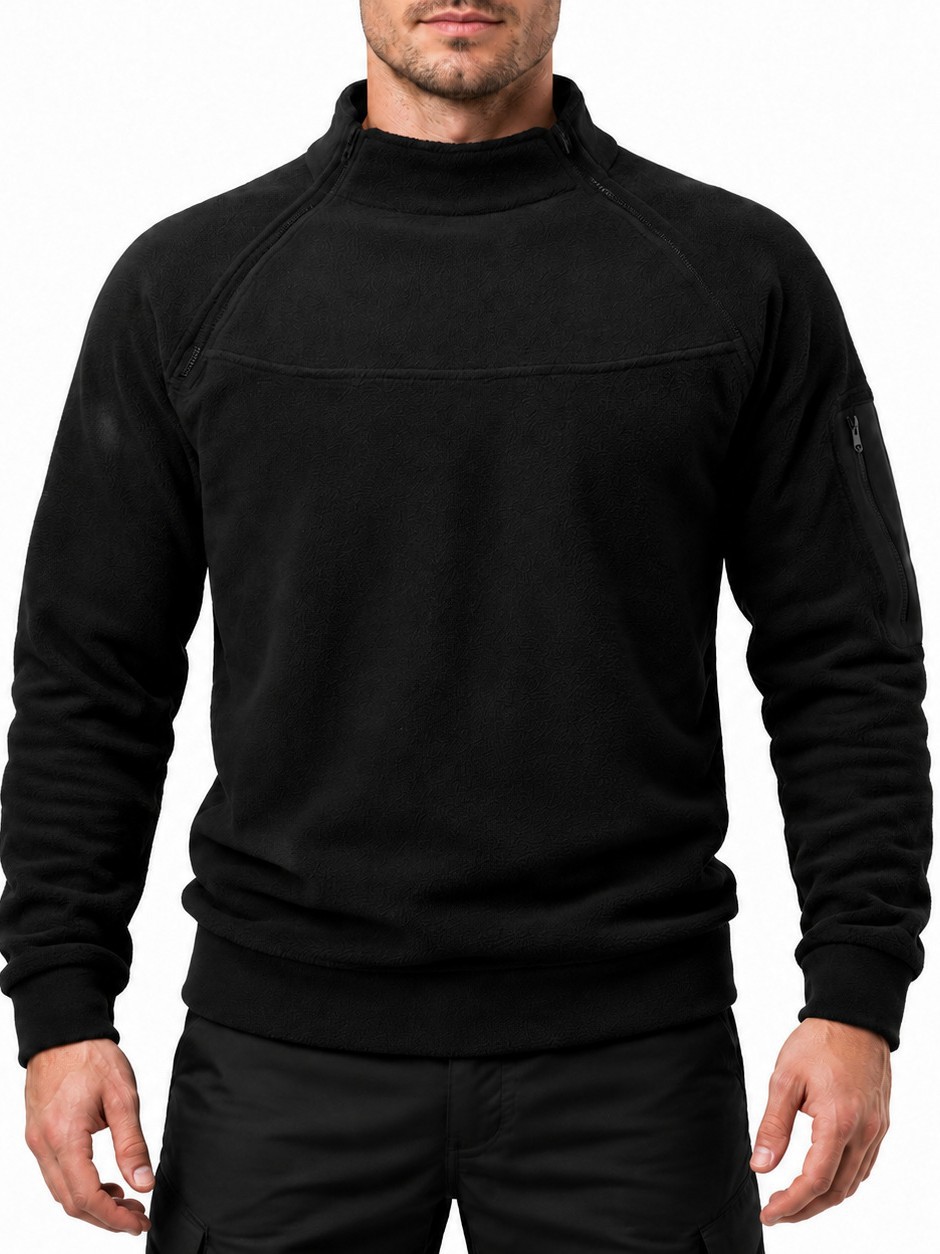 Cross - Border European Yard Autumn and winter half zip Guard skin Long Sleeve funda Head shake Plum Blazer Men European and American Sports and Leisure