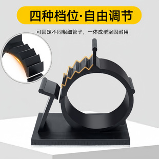 Adjustable Snap-On Cable Clamp Gas Pipe Holder Fixed Seat Self-Adhesive Snap-On Pipe Fixed Pipe Clamp Cable Buckle