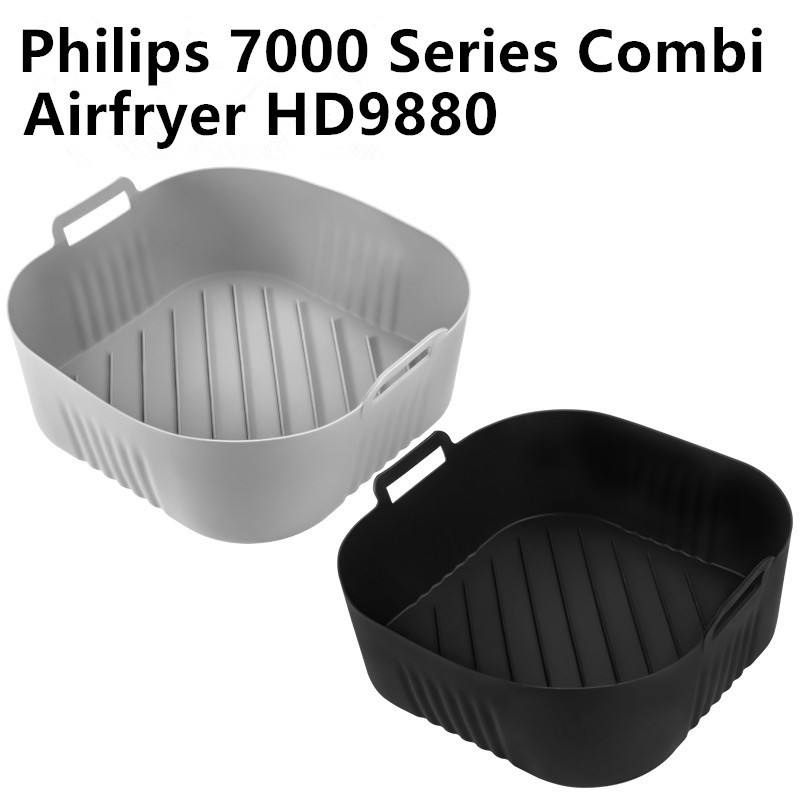 Grenzüberschreitende Luftfritteuse-Kochschale Airfryersiliconepo Luftfritteuse-Silikonschale Silikon-Friteuse-Unterlage