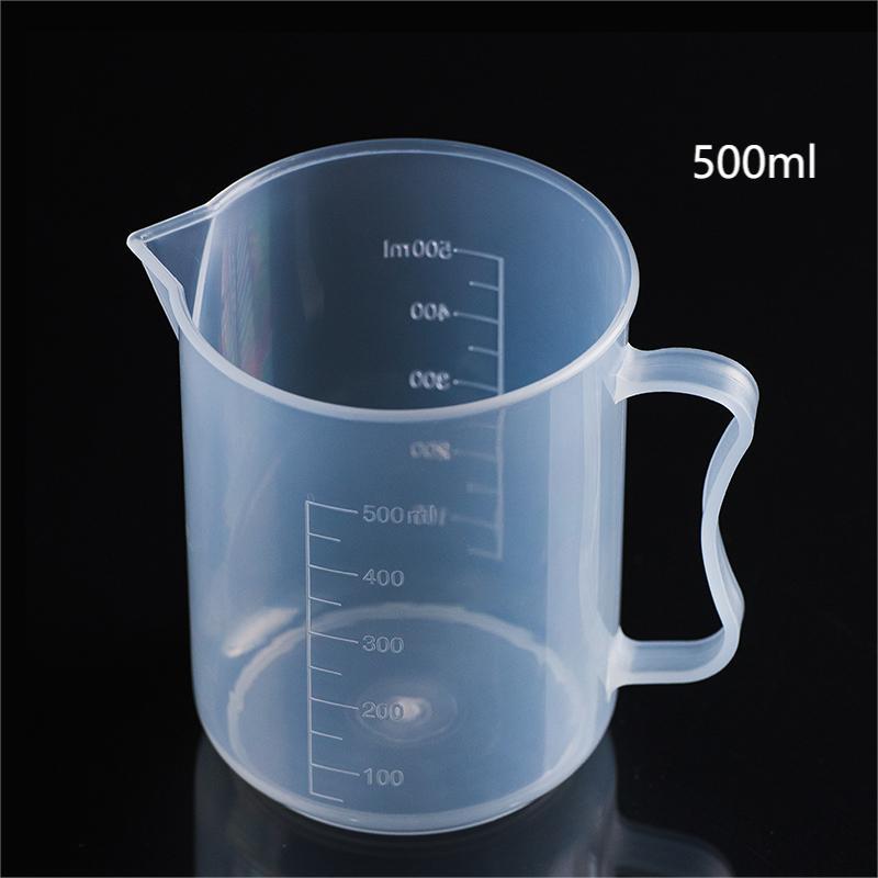Taza de medir Taza de precipitados con asa Taza de escala doméstica de grado alimenticio Taza de medición comercial Taza de medición de plástico con escala para cocina